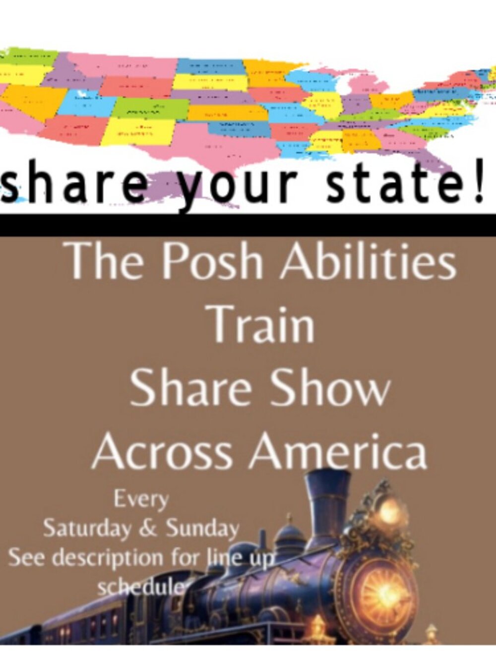 Posh-Abilities Share Across the Nation Saturday Train